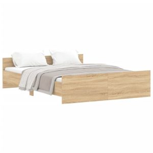 Łóżko Drewniane Rama Łóżka Sofa Brązowe Do Sypialni Pokoju 150×200 cm 704964 Łóżko Drewniane Rama Łóżka Sofa Brązowe Do Sypialni Pokoju 150×200 cm 704964
