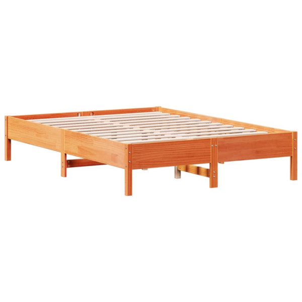 Łóżko Drewniane Rama Łóżka Sofa Brązowe Do Sypialni Pokoju 150x200 cm 728639