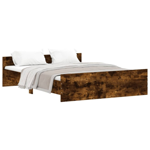 Łóżko Drewniane Rama Łóżka Sofa Brązowe Do Sypialni Pokoju 150x200cm 724653