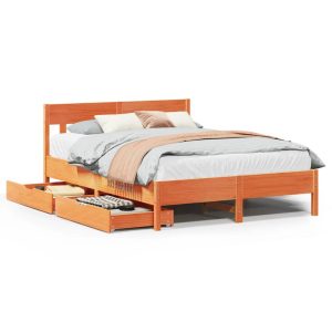 Łóżko Drewniane Rama Łóżka Sofa Brązowe Do Sypialni Pokoju 160×200 cm 720993 Łóżko Drewniane Rama Łóżka Sofa Brązowe Do Sypialni Pokoju 160×200 cm 720993