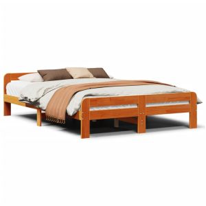 Łóżko Drewniane Rama Łóżka Sofa Brązowe Do Sypialni Pokoju 160×200 cm 721537 Łóżko Drewniane Rama Łóżka Sofa Brązowe Do Sypialni Pokoju 160×200 cm 721537