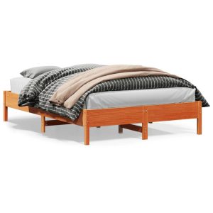 Łóżko Drewniane Rama Łóżka Sofa Brązowe Do Sypialni Pokoju 160×200 cm 728764 Łóżko Drewniane Rama Łóżka Sofa Brązowe Do Sypialni Pokoju 160×200 cm 728764