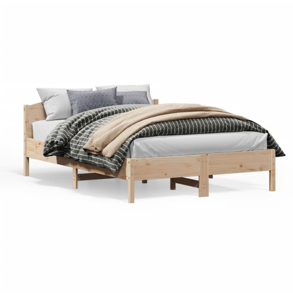 Łóżko Drewniane Rama Łóżka Sofa Brązowe Do Sypialni Pokoju 160x200 cm 476111