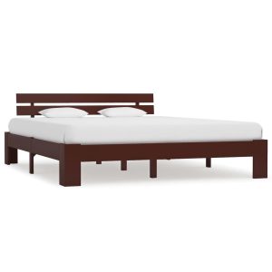 Łóżko Drewniane Rama Łóżka Sofa Brązowe Do Sypialni Pokoju 180 x 200 cm 728718 Łóżko Drewniane Rama Łóżka Sofa Brązowe Do Sypialni Pokoju 180 x 200 cm 728718