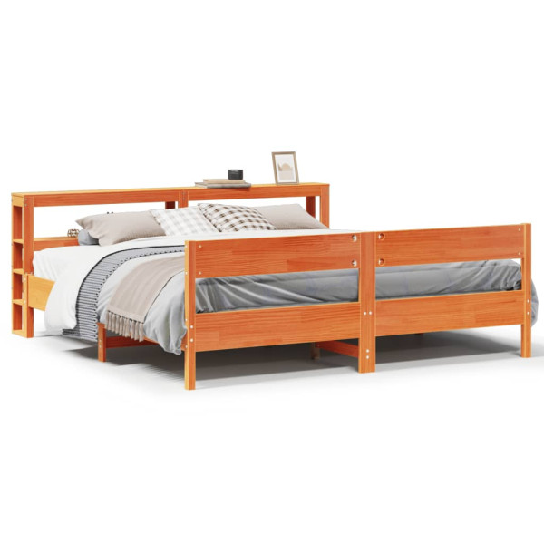Łóżko Drewniane Rama Łóżka Sofa Brązowe Do Sypialni Pokoju 180x200 cm 720882