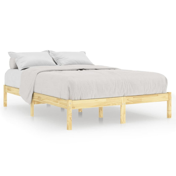 Łóżko Drewniane Rama Łóżka Sofa Brązowe Do Sypialni Pokoju 180x200 cm 477166