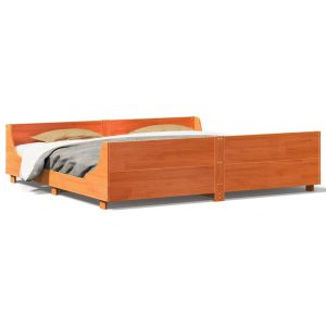 Łóżko Drewniane Rama Łóżka Sofa Brązowe Do Sypialni Pokoju 180×200 cm 721039 Łóżko Drewniane Rama Łóżka Sofa Brązowe Do Sypialni Pokoju 180×200 cm 721039