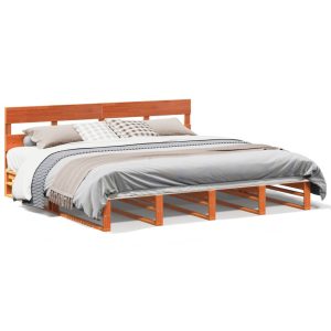 Łóżko Drewniane Rama Łóżka Sofa Brązowe Do Sypialni Pokoju 180×200 cm 721536 Łóżko Drewniane Rama Łóżka Sofa Brązowe Do Sypialni Pokoju 180×200 cm 721536