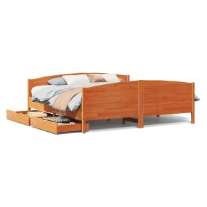 Łóżko Drewniane Rama Łóżka Sofa Brązowe Do Sypialni Pokoju 180×200 cm 721767 Łóżko Drewniane Rama Łóżka Sofa Brązowe Do Sypialni Pokoju 180×200 cm 721767