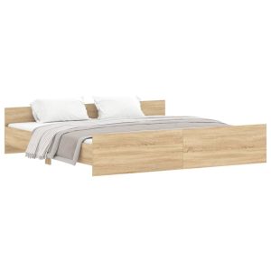 Łóżko Drewniane Rama Łóżka Sofa Brązowe Do Sypialni Pokoju 180×200 cm 724579 Łóżko Drewniane Rama Łóżka Sofa Brązowe Do Sypialni Pokoju 180×200 cm 724579