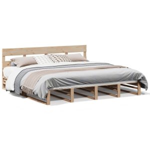Łóżko Drewniane Rama Łóżka Sofa Brązowe Do Sypialni Pokoju 180×200 cm 480038 Łóżko Drewniane Rama Łóżka Sofa Brązowe Do Sypialni Pokoju 180×200 cm 480038