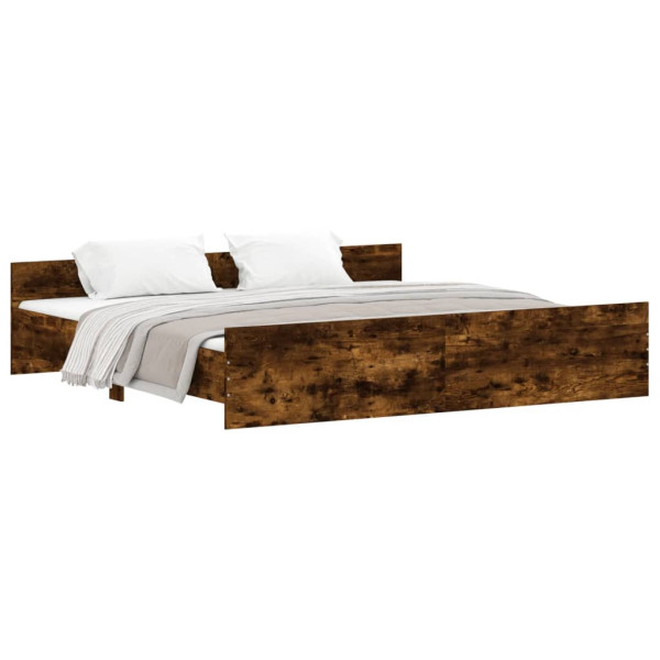 Łóżko Drewniane Rama Łóżka Sofa Brązowe Do Sypialni Pokoju 180x200cm 724740