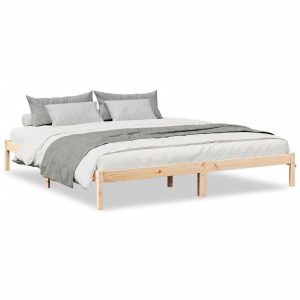 Łóżko Drewniane Rama Łóżka Sofa Brązowe Do Sypialni Pokoju 180×220 cm 723074 Łóżko Drewniane Rama Łóżka Sofa Brązowe Do Sypialni Pokoju 180×220 cm 723074