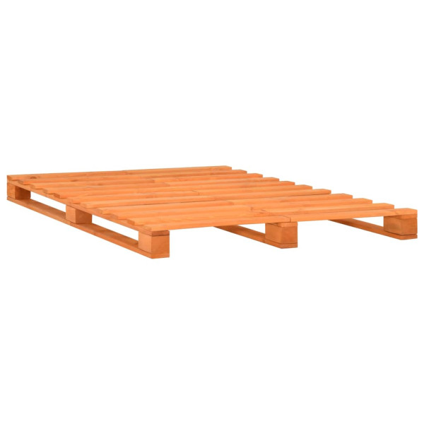 Łóżko Drewniane Rama Łóżka Sofa Brązowe Do Sypialni Pokoju 200 x 200 cm 723104