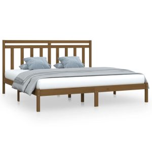Łóżko Drewniane Rama Łóżka Sofa Brązowe Do Sypialni Pokoju 200 x 200 cm 479135 Łóżko Drewniane Rama Łóżka Sofa Brązowe Do Sypialni Pokoju 200 x 200 cm 479135