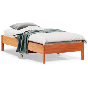 Łóżko Drewniane Rama Łóżka Sofa Brązowe Do Sypialni Pokoju 75×190 cm 728582 Łóżko Drewniane Rama Łóżka Sofa Brązowe Do Sypialni Pokoju 75×190 cm 728582