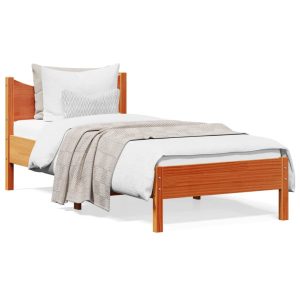 Łóżko Drewniane Rama Łóżka Sofa Brązowe Do Sypialni Pokoju 75×190 cm 728597 Łóżko Drewniane Rama Łóżka Sofa Brązowe Do Sypialni Pokoju 75×190 cm 728597