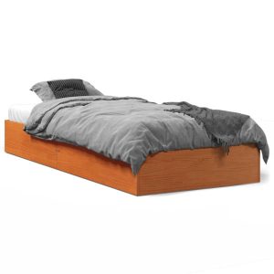 Łóżko Drewniane Rama Łóżka Sofa Brązowe Do Sypialni Pokoju 75×190 cm 728647 Łóżko Drewniane Rama Łóżka Sofa Brązowe Do Sypialni Pokoju 75×190 cm 728647