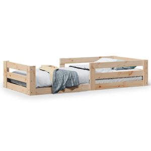 Łóżko Drewniane Rama Łóżka Sofa Brązowe Do Sypialni Pokoju 75×190 cm 476866 Łóżko Drewniane Rama Łóżka Sofa Brązowe Do Sypialni Pokoju 75×190 cm 476866