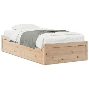 Łóżko Drewniane Rama Łóżka Sofa Brązowe Do Sypialni Pokoju 75×190 cm 478741 Łóżko Drewniane Rama Łóżka Sofa Brązowe Do Sypialni Pokoju 75×190 cm 478741