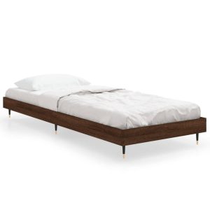 Łóżko Drewniane Rama Łóżka Sofa Brązowe Do Sypialni Pokoju 75×190 cm 721575 Łóżko Drewniane Rama Łóżka Sofa Brązowe Do Sypialni Pokoju 75×190 cm 721575