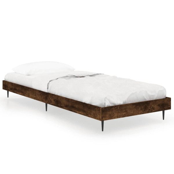 Łóżko Drewniane Rama Łóżka Sofa Brązowe Do Sypialni Pokoju 75x190 cm 721686