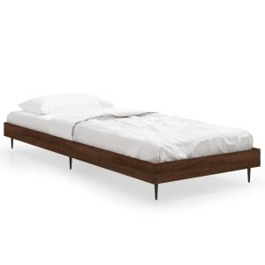 Łóżko Drewniane Rama Łóżka Sofa Brązowe Do Sypialni Pokoju 75×190 cm 721696 Łóżko Drewniane Rama Łóżka Sofa Brązowe Do Sypialni Pokoju 75×190 cm 721696
