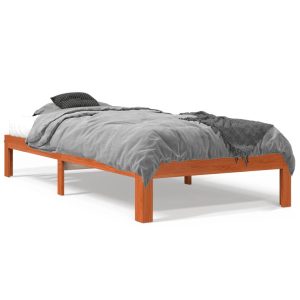 Łóżko Drewniane Rama Łóżka Sofa Brązowe Do Sypialni Pokoju 75×190 cm 721886 Łóżko Drewniane Rama Łóżka Sofa Brązowe Do Sypialni Pokoju 75×190 cm 721886