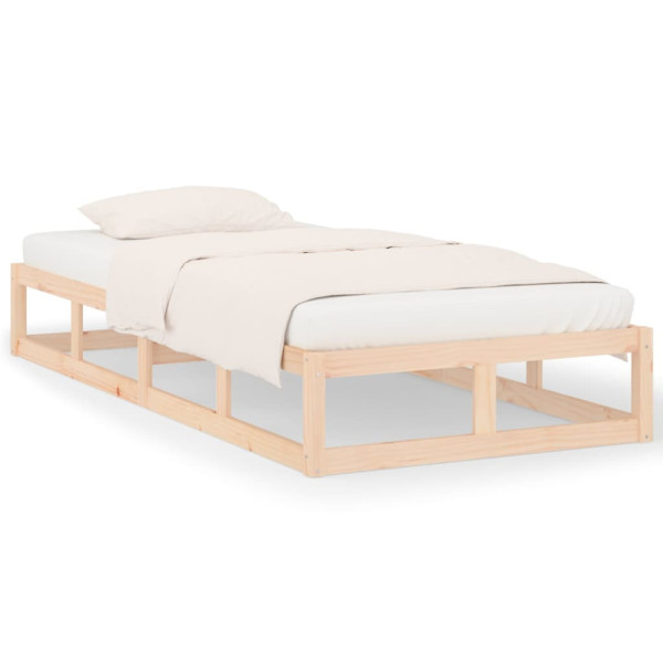 Łóżko Drewniane Rama Łóżka Sofa Brązowe Do Sypialni Pokoju 90 x 200 cm 478270