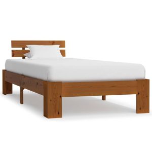 Łóżko Drewniane Rama Łóżka Sofa Brązowe Do Sypialni Pokoju 90 x 200 cm 728664 Łóżko Drewniane Rama Łóżka Sofa Brązowe Do Sypialni Pokoju 90 x 200 cm 728664