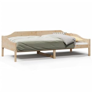 Łóżko Drewniane Rama Łóżka Sofa Brązowe Do Sypialni Pokoju 90×190 cm 479144 Łóżko Drewniane Rama Łóżka Sofa Brązowe Do Sypialni Pokoju 90×190 cm 479144