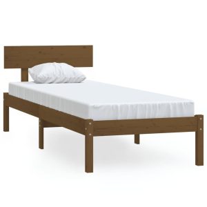 Łóżko Drewniane Rama Łóżka Sofa Brązowe Do Sypialni Pokoju 90×190 cm 472332 Łóżko Drewniane Rama Łóżka Sofa Brązowe Do Sypialni Pokoju 90×190 cm 472332