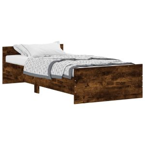 Łóżko Drewniane Rama Łóżka Sofa Brązowe Do Sypialni Pokoju 90×190 cm 705975 Łóżko Drewniane Rama Łóżka Sofa Brązowe Do Sypialni Pokoju 90×190 cm 705975