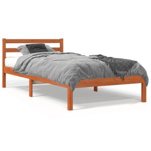 Łóżko Drewniane Rama Łóżka Sofa Brązowe Do Sypialni Pokoju 90×190 cm 720853 Łóżko Drewniane Rama Łóżka Sofa Brązowe Do Sypialni Pokoju 90×190 cm 720853