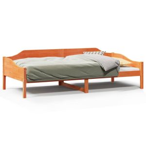 Łóżko Drewniane Rama Łóżka Sofa Brązowe Do Sypialni Pokoju 90×190 cm 728613 Łóżko Drewniane Rama Łóżka Sofa Brązowe Do Sypialni Pokoju 90×190 cm 728613