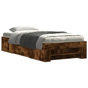 Łóżko Drewniane Rama Łóżka Sofa Brązowe Do Sypialni Pokoju 90×200 cm 704936 Łóżko Drewniane Rama Łóżka Sofa Brązowe Do Sypialni Pokoju 90×200 cm 704936