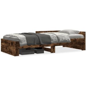 Łóżko Drewniane Rama Łóżka Sofa Brązowe Do Sypialni Pokoju 90×200 cm 705923 Łóżko Drewniane Rama Łóżka Sofa Brązowe Do Sypialni Pokoju 90×200 cm 705923
