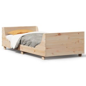 Łóżko Drewniane Rama Łóżka Sofa Brązowe Do Sypialni Pokoju 90×200 cm 478804 Łóżko Drewniane Rama Łóżka Sofa Brązowe Do Sypialni Pokoju 90×200 cm 478804