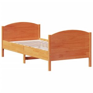 Łóżko Drewniane Rama Łóżka Sofa Brązowe Do Sypialni Pokoju 90×200 cm 721274 Łóżko Drewniane Rama Łóżka Sofa Brązowe Do Sypialni Pokoju 90×200 cm 721274