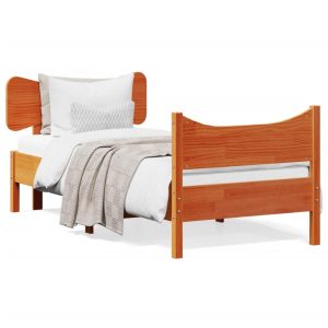 Łóżko Drewniane Rama Łóżka Sofa Brązowe Do Sypialni Pokoju 90×200 cm 721356 Łóżko Drewniane Rama Łóżka Sofa Brązowe Do Sypialni Pokoju 90×200 cm 721356