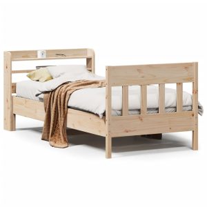 Łóżko Drewniane Rama Łóżka Sofa Brązowe Do Sypialni Pokoju 90×200 cm 478882 Łóżko Drewniane Rama Łóżka Sofa Brązowe Do Sypialni Pokoju 90×200 cm 478882