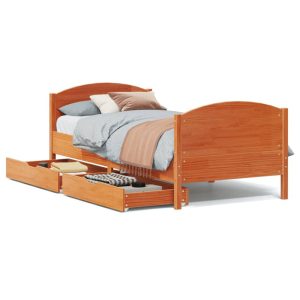Łóżko Drewniane Rama Łóżka Sofa Brązowe Do Sypialni Pokoju 90×200 cm 721862 Łóżko Drewniane Rama Łóżka Sofa Brązowe Do Sypialni Pokoju 90×200 cm 721862