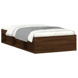 Łóżko Drewniane Rama Łóżka Sofa Brązowe Do Sypialni Pokoju 90×200 cm 724639 Łóżko Drewniane Rama Łóżka Sofa Brązowe Do Sypialni Pokoju 90×200 cm 724639