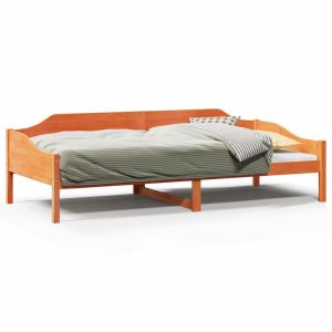 Łóżko Drewniane Rama Łóżka Sofa Brązowe Do Sypialni Pokoju 90×200 cm 728552 Łóżko Drewniane Rama Łóżka Sofa Brązowe Do Sypialni Pokoju 90×200 cm 728552