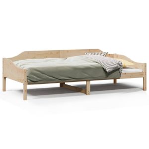 Łóżko Drewniane Rama Łóżka Sofa Brązowe Do Sypialni Pokoju 90×200 cm 480059 Łóżko Drewniane Rama Łóżka Sofa Brązowe Do Sypialni Pokoju 90×200 cm 480059