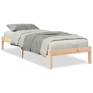 Łóżko Drewniane Rama Łóżka Sofa Brązowe Do Sypialni Pokoju 90×210 cm 479126 Łóżko Drewniane Rama Łóżka Sofa Brązowe Do Sypialni Pokoju 90×210 cm 479126