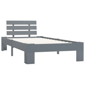 Łóżko Drewniane Rama Łóżka Sofa Szare Do Sypialni Pokoju 100 x 200 cm 728645 Łóżko Drewniane Rama Łóżka Sofa Szare Do Sypialni Pokoju 100 x 200 cm 728645