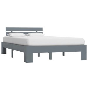 Łóżko Drewniane Rama Łóżka Sofa Szare Do Sypialni Pokoju 140 x 200 cm 728638 Łóżko Drewniane Rama Łóżka Sofa Szare Do Sypialni Pokoju 140 x 200 cm 728638