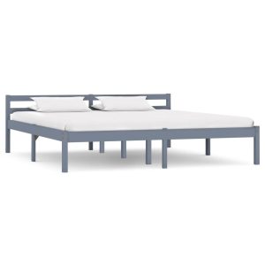 Łóżko Drewniane Rama Łóżka Sofa Szare Do Sypialni Pokoju 160 x 200 cm 721838 Łóżko Drewniane Rama Łóżka Sofa Szare Do Sypialni Pokoju 160 x 200 cm 721838