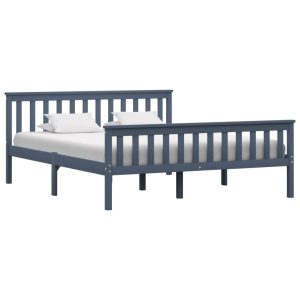 Łóżko Drewniane Rama Łóżka Sofa Szare Do Sypialni Pokoju 160 x 200 cm 720978 Łóżko Drewniane Rama Łóżka Sofa Szare Do Sypialni Pokoju 160 x 200 cm 720978
